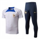 Maillot De Foot France Ensemble Complet 2022-2023 Blanc Pas Cher