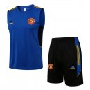 Maillot De Foot Manchester United Sans Manches 2022 Bleu Pas Cher