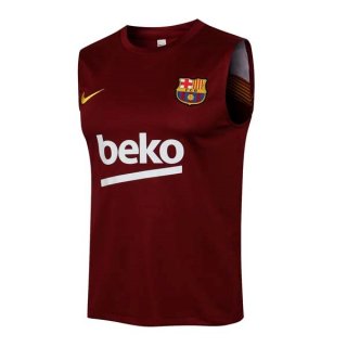 Maillot De Foot Barcelone Sans Manches 2022 Rouge Pas Cher