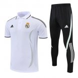 Polo Real Madrid Ensemble Complet 2022-2023 Blanc Pas Cher