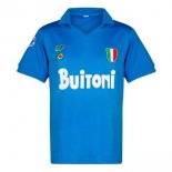 Thailande Maillot De Foot Napoli Domicile Retro 1987-1988 Bleu Pas Cher