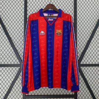 Thailande Maillot Barcelone Domicile ML Retro 1996 1997