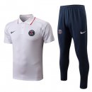 Polo PSG Ensemble Complet 2022-2023 Blanc Pas Cher