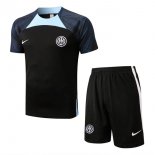 Maillot De Foot Entrainement Inter Milan Ensemble Complet 2022-2023 Noir Pas Cher