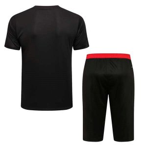 Maillot De Foot Entrainement Bayern Munich Ensemble Complet 2022 Noir Rouge Pas Cher