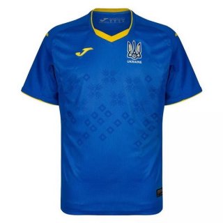 Thailande Maillot De Foot Ukraine Exterieur 2021 Bleu Pas Cher