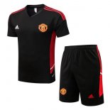 Maillot De Foot Entrainement Manchester United Ensemble Complet 2022-2023 Noir Pas Cher