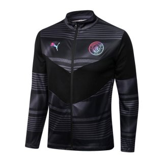 Veste Manchester City 2023 Gris Noir Pas Cher