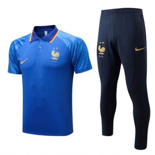 Polo France Ensemble Complet 2022-2023 Bleu 1 Pas Cher