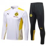 Survetement Training Borussia Dortmund 2022 Blanc Noir Pas Cher