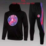 Enfant Sweat Shirt Capuche Paris Saint Germain 2022 Noir Rose Pas Cher