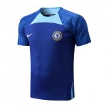 Maillot De Foot Entrainement Chelsea 2022-2023 Bleu 2 Pas Cher