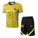 Maillot De Foot Entrainement Chelsea Ensemble Complet 2022-2023 Jaune Pas Cher