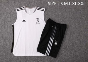 Maillot De Foot Juventus Sans Manches 2022 Blanc Noir Pas Cher