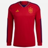 Thailande Maillot De Foot Espagne Domicile ML 2022-2023 Pas Cher