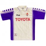 Thailande Maillot De Foot Fiorentina FILA Exterieur Retro 1999 2000 Blanc Pas Cher