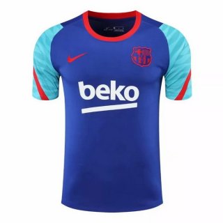 Nike Maillot De Foot Entrainement Barcelone 2021-2022 Bleu Pas Cher