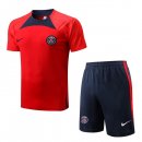 Maillot De Foot Entrainement PSG Ensemble Complet 2022-2023 Rouge Pas Cher