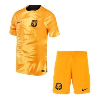 Maillot De Foot Pays-Bas Domicile Enfant 2022-2023 Pas Cher