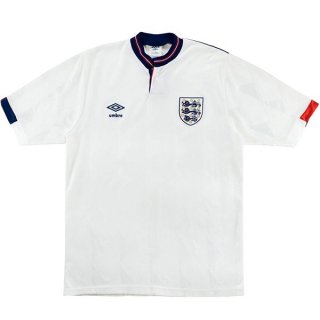 Thailande Maillot De Foot Angleterre Domicile Retro 1989 Blanc Pas Cher