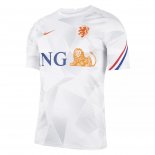 Maillot De Foot Entrainement Pays-Bas 2021 Blanc Pas Cher