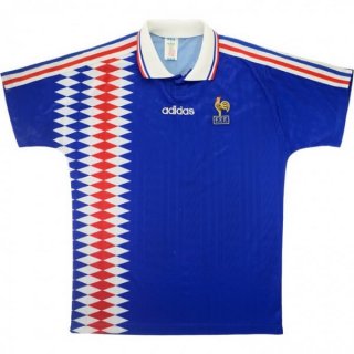 Thailande Maillot De Foot France Domicile Retro 1994 Bleu Pas Cher