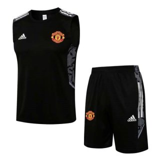 Maillot De Foot Manchester United Sans Manches 2022 Noir Pas Cher