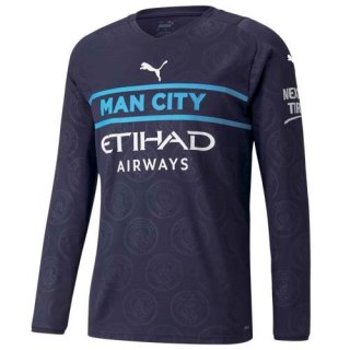 Thailande Maillot De Foot Manchester City Third ML 2021-2022 Pas Cher