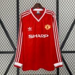 Thailande Maillot Manchester United Domicile ML Retro 1986 1988