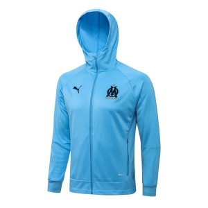 Sweat Shirt Capuche Marseille 2022-2023 Bleu Pas Cher