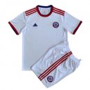 Maillot De Foot Chili Exterieur Enfant 2022 Blanc Pas Cher