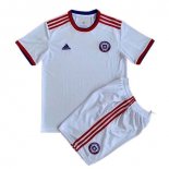 Maillot De Foot Chili Exterieur Enfant 2022 Blanc Pas Cher