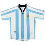 Thailande Maillot De Foot Argentine Domicile Retro 1998 Bleu Pas Cher