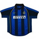 Thailande Maillot De Foot Inter Milan Domicile Retro 2001 2002 Bleu Pas Cher