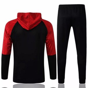 Sweat Shirt Capuche AC Milan 2021-2022 Rouge Noir Pas Cher