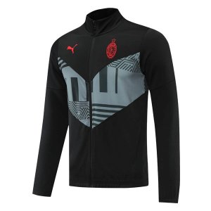 Survetement AC Milan 2022-2023 Noir Gris Pas Cher