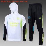 Enfant Sweat Shirt Capuche Arsenal 2024 Blanc 2