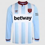 Thailande Maillot De Foot West Ham United Exterieur ML 2021-2022 Pas Cher