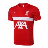 Maillot De Foot Entrainement Liverpool 2021-2022 Rouge Blanc Pas Cher