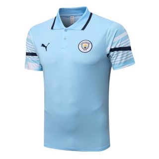 Polo Manchester City 2022-2023 Bleu Pas Cher