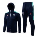 Sweat Shirt Capuche Arsenal 2022 Bleu Pas Cher