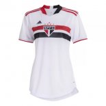 Thailande Maillot De Foot Sao Paulo Domicile Femme 2021-2022 Blanc Pas Cher