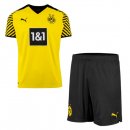 Maillot De Foot Dortmund Domicile Enfant 2021-2022 Jaune Pas Cher