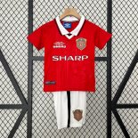 Maillot Manchester United Domicile Enfant Retro 1999 2000