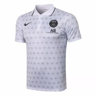 Polo Paris Saint Germain 2021-2022 Blanc Pas Cher