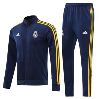 Survetement Real Madrid 2021-2022 Bleu Jaune Pas Cher