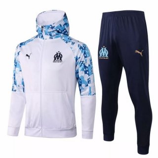 Sweat Shirt Capuche Marseille 2021-2022 Blanc Pas Cher