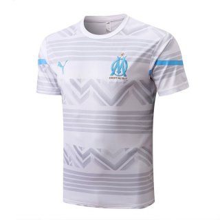 Maillot De Foot Entrenamien Marseille 2022-2023 Blanc Pas Cher