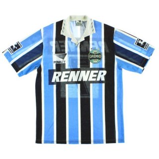 Thailande Maillot De Foot Grêmio Domicile Retro 1995 Bleu Pas Cher