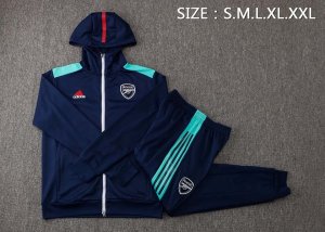 Sweat Shirt Capuche Arsenal 2022 Bleu Pas Cher